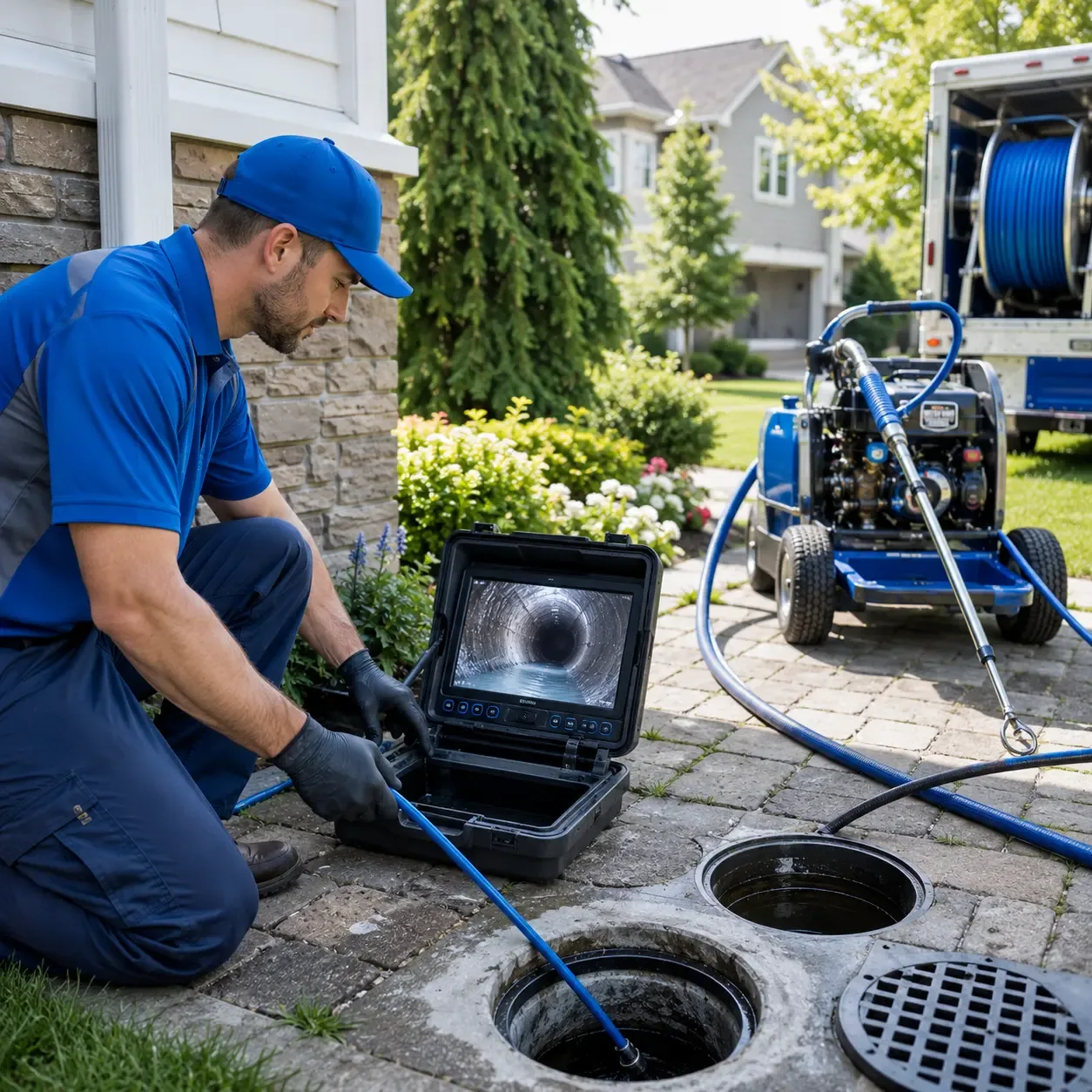 Outdoor drain cleaning professionals serving Clarksburg, MD