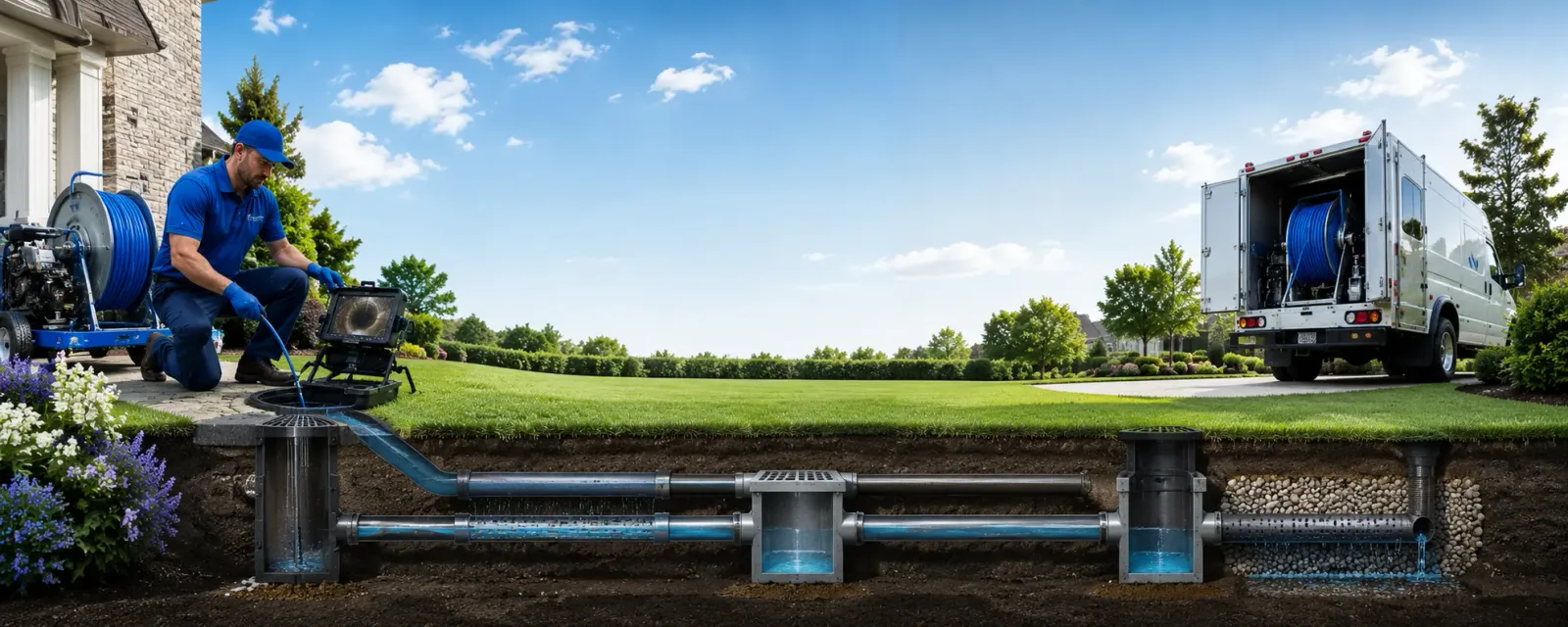 Outdoor drain cleaning information for Clarksburg, MD